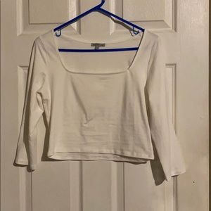 3/4 sleeve crop top